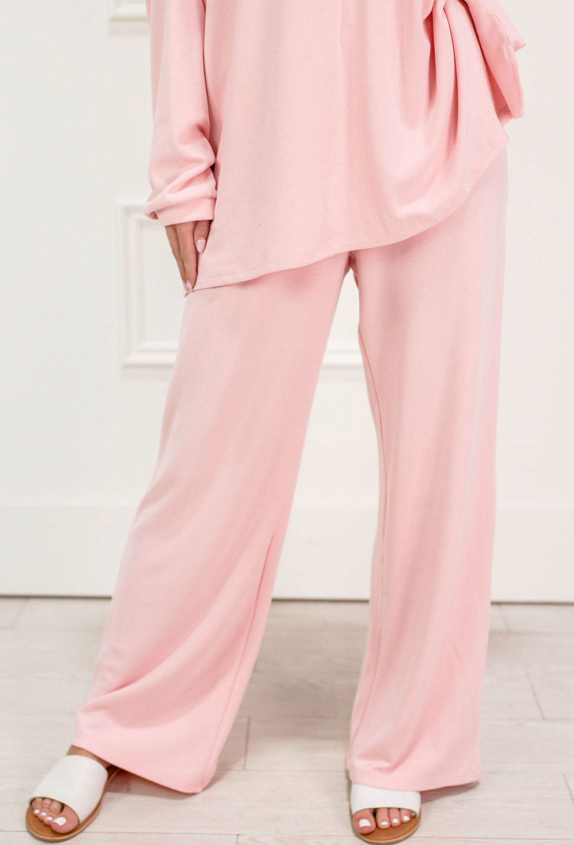Brushed Soft Oversize Top Pink