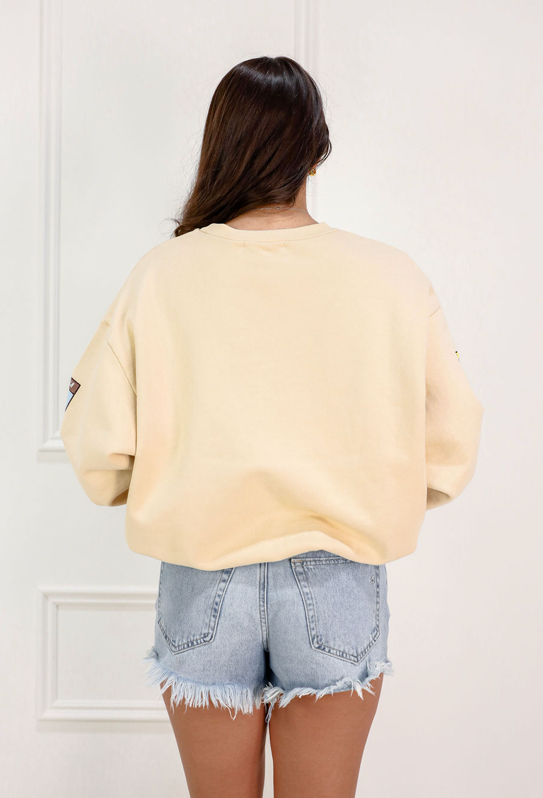 Western Patches Oversized Crewneck