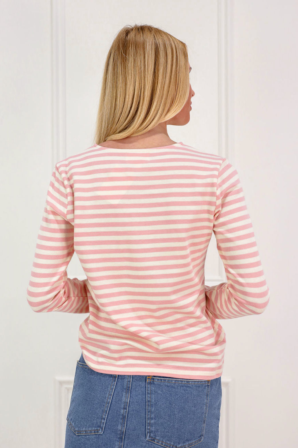 Tegan Pink Striped Top