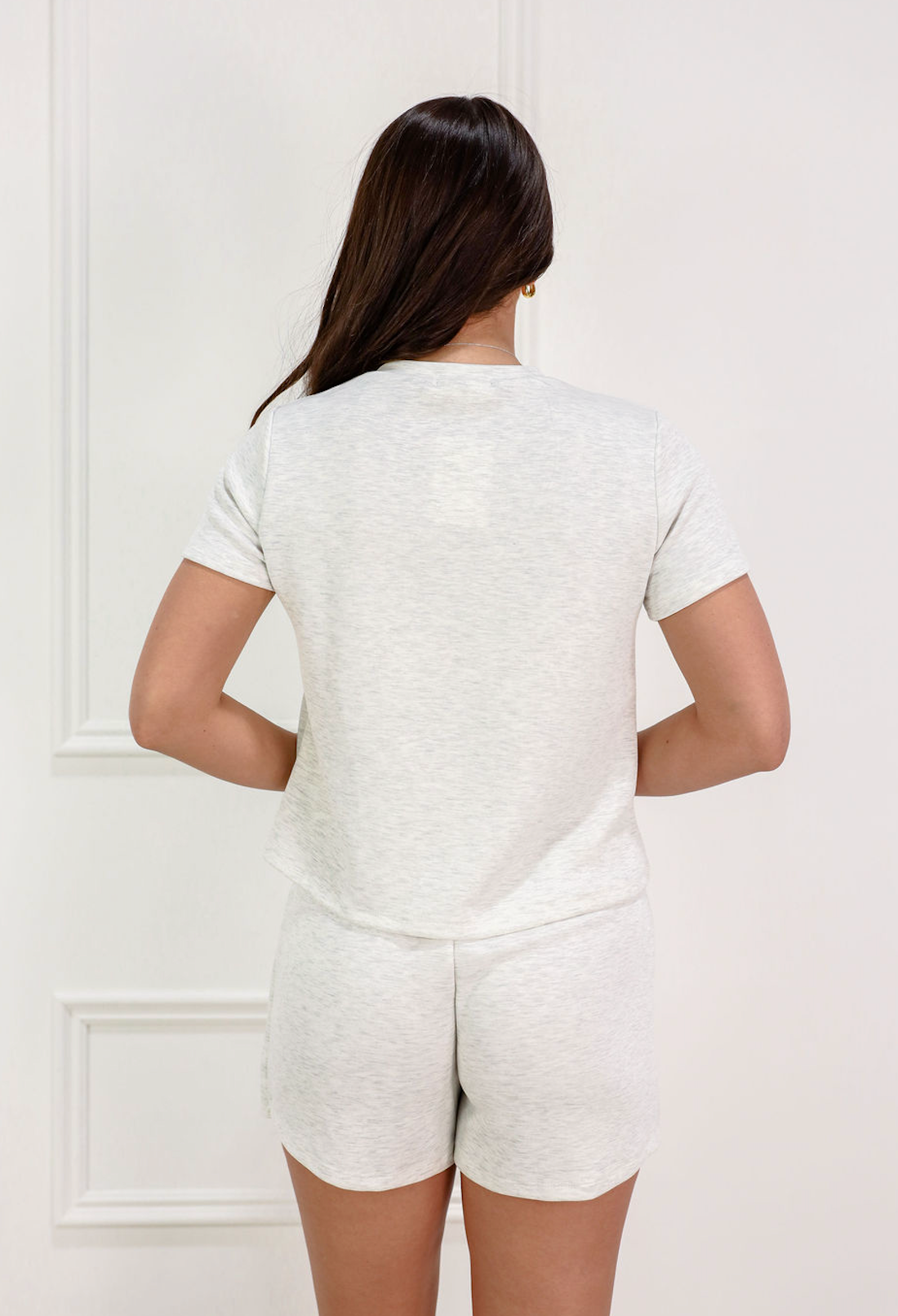 Short Sleeve Top & Skort Set of 2 Grey