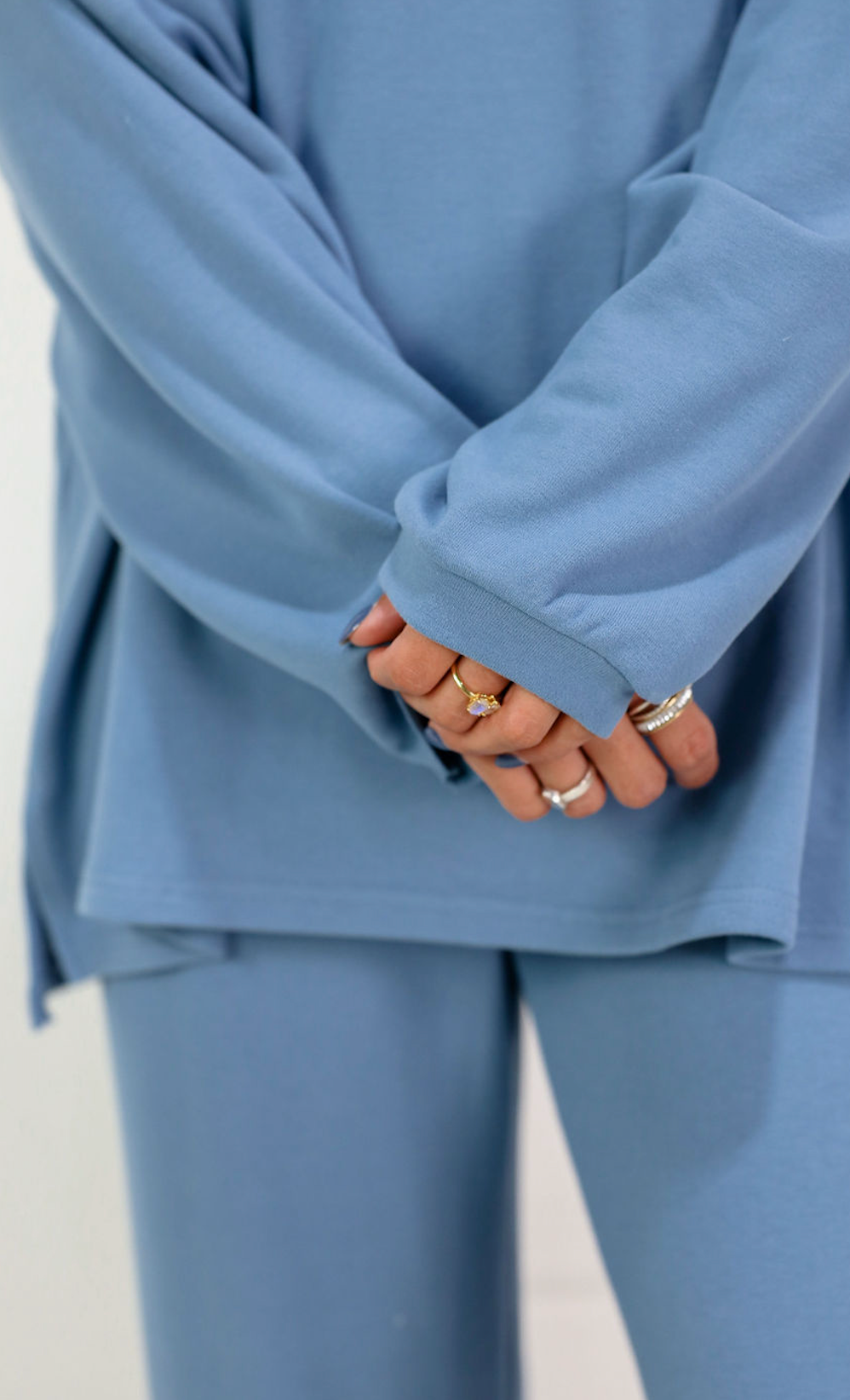 Soft Brushed Pants Blue