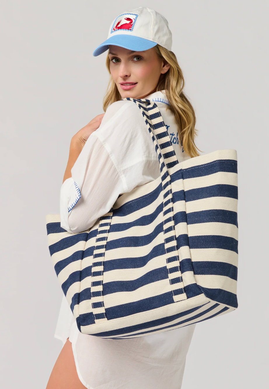 Sailor Navy Stripe Tote