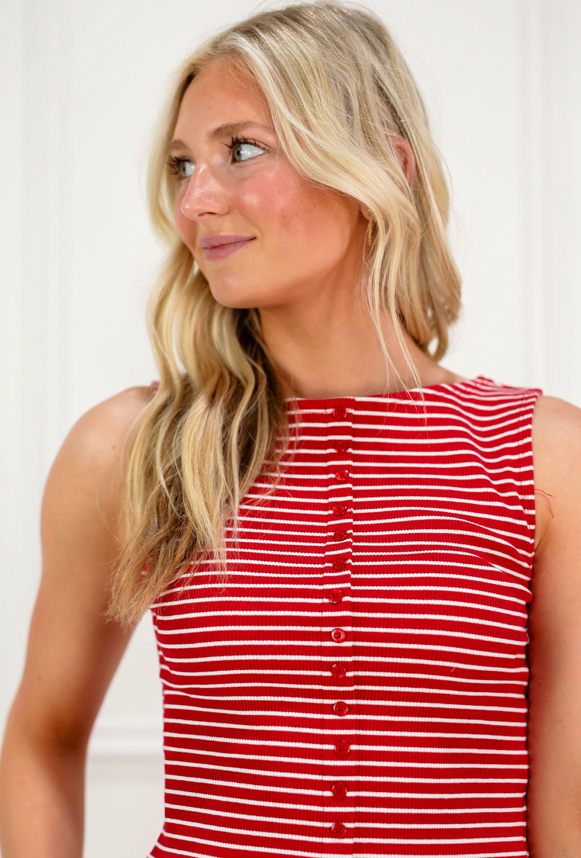 Red Stripe Tank & Pants Set of 2