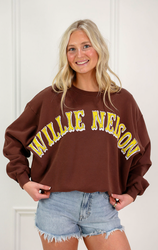 Willie Nelson In Austin Crewneck