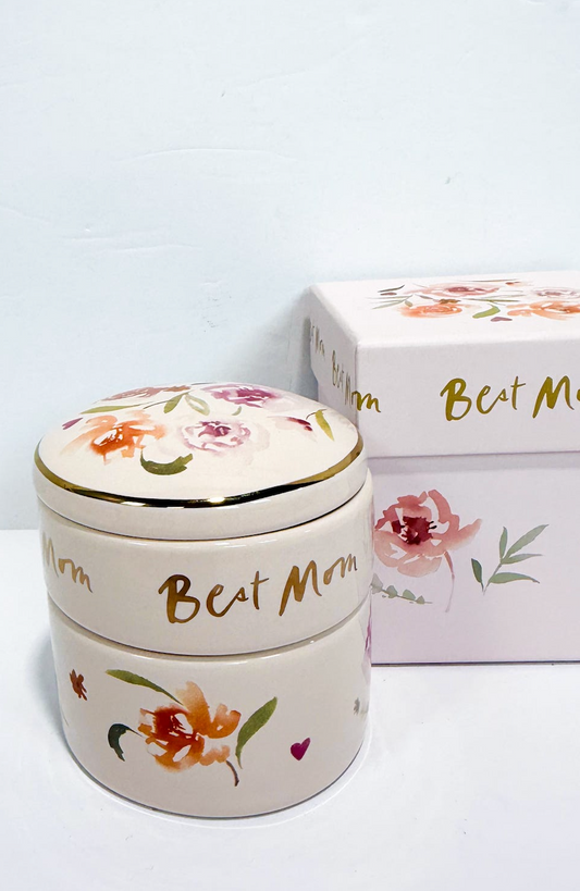 Mom Stacked Trinket Dish