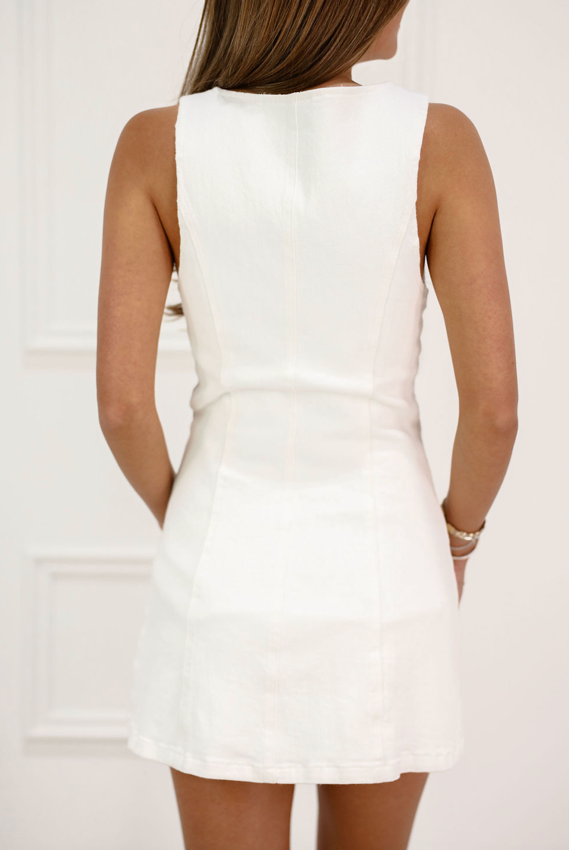 Front Button Down Mini Dress