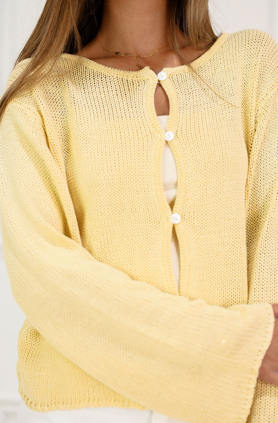 Morgan Cardigan Yellow