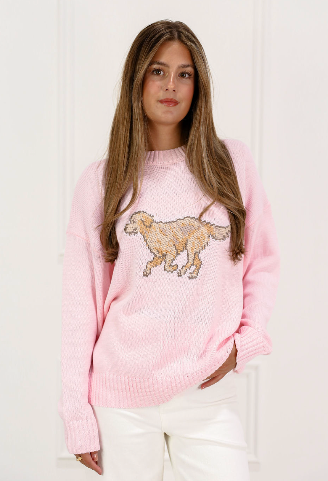 Go Fetch Pink Sweater