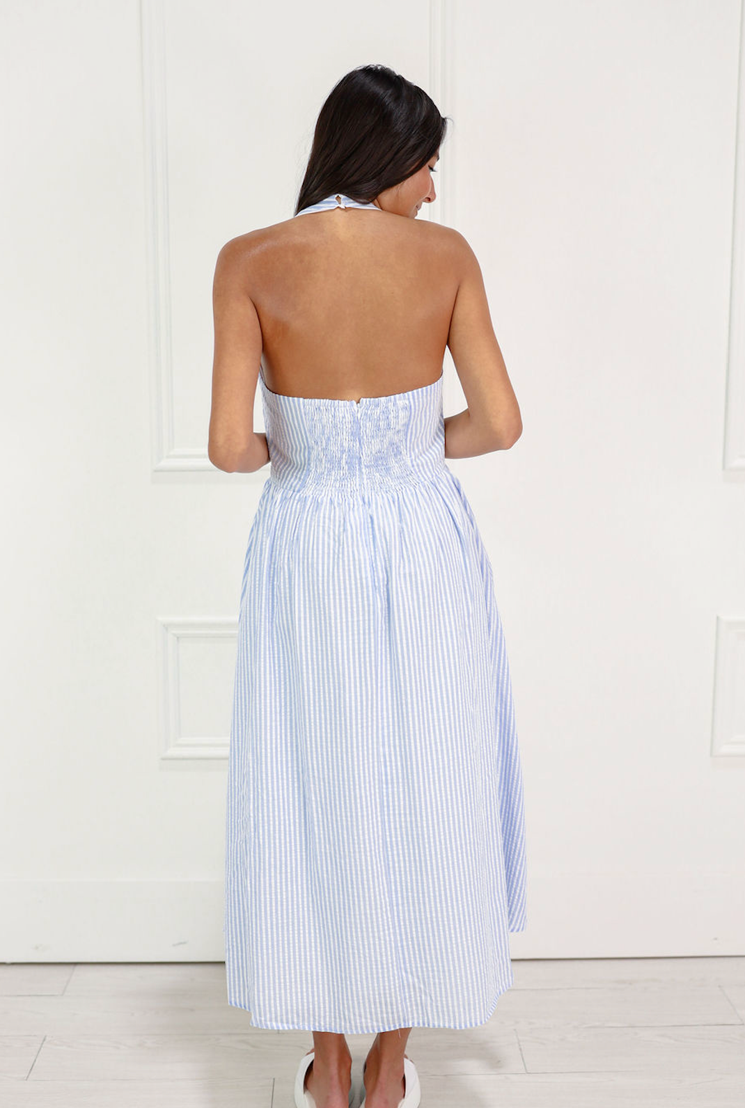 Sophia Halter Neck Midi Dress