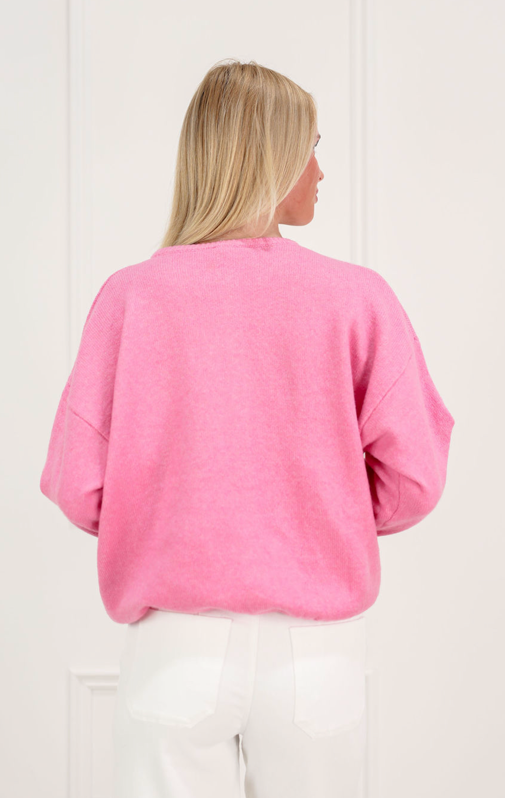 Button Down Cardigan Pink