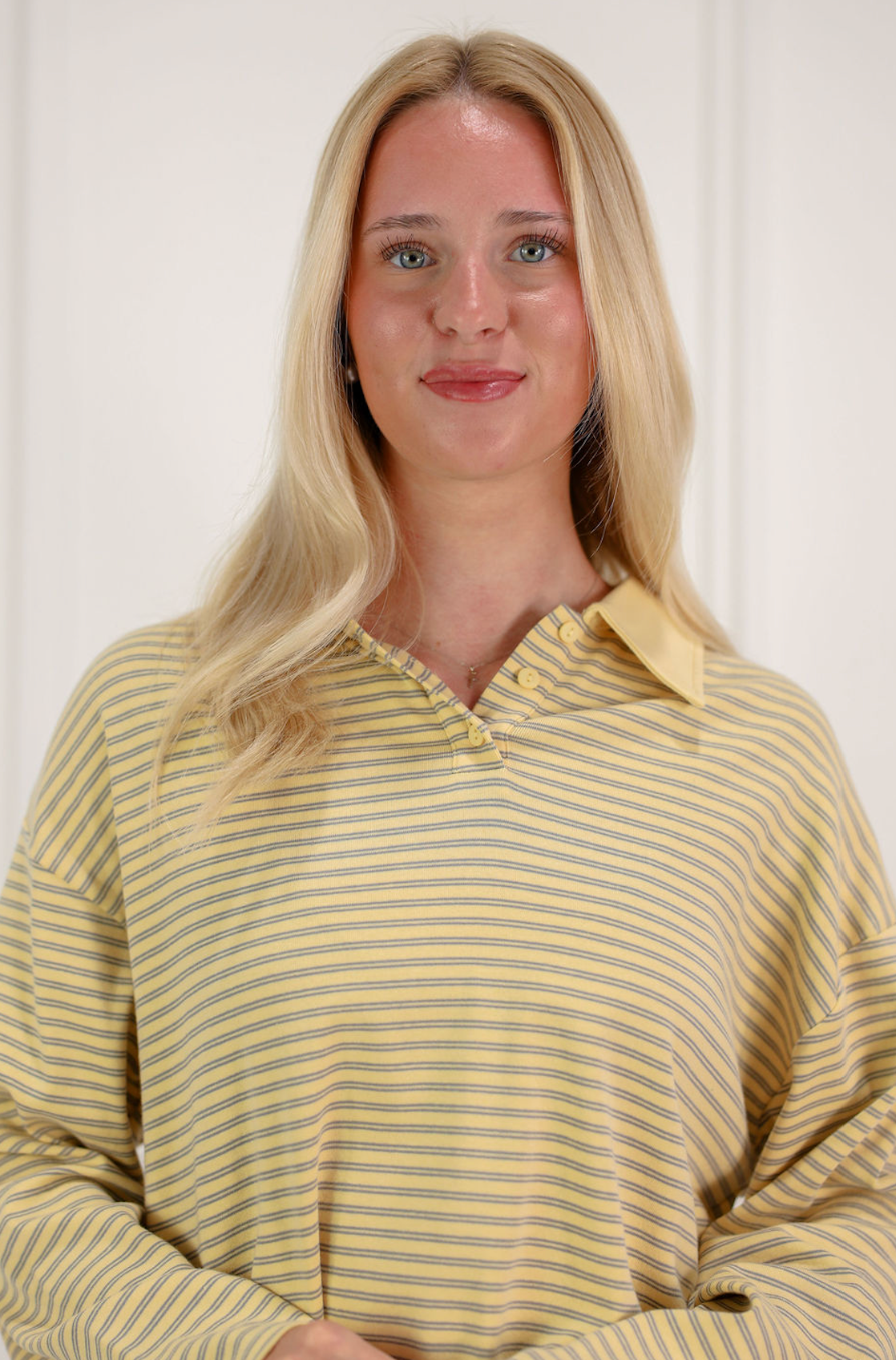 Honey Rugby Top Yellow - Clothe Boutique