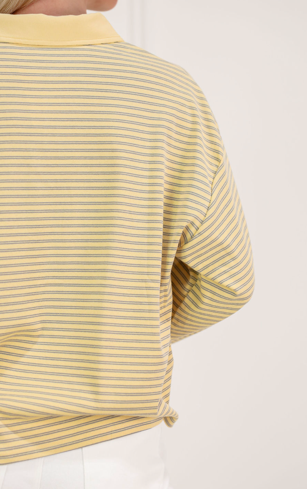 Honey Rugby Top Yellow - Clothe Boutique