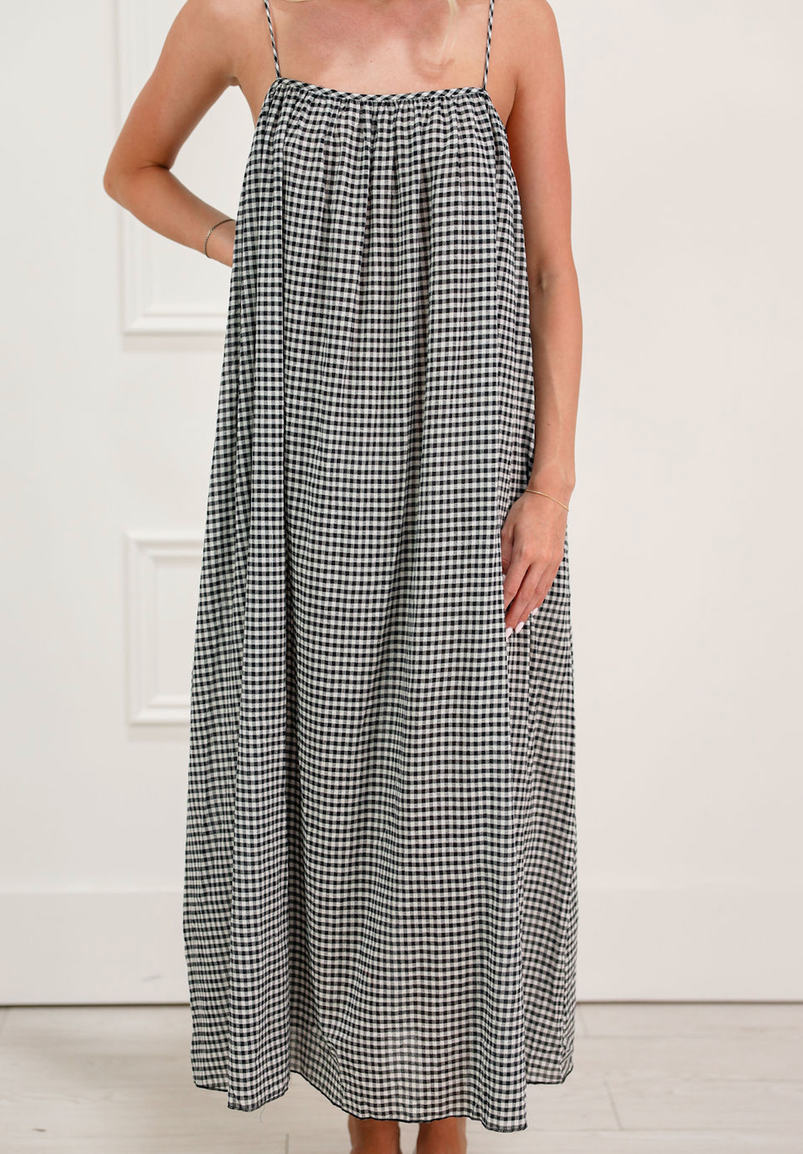 Dori Checker Maxi Dress