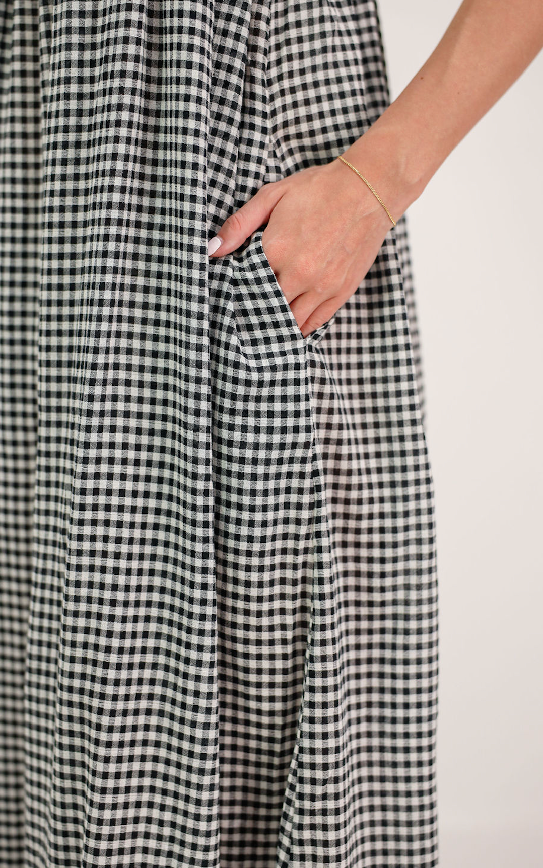 Dori Checker Maxi Dress