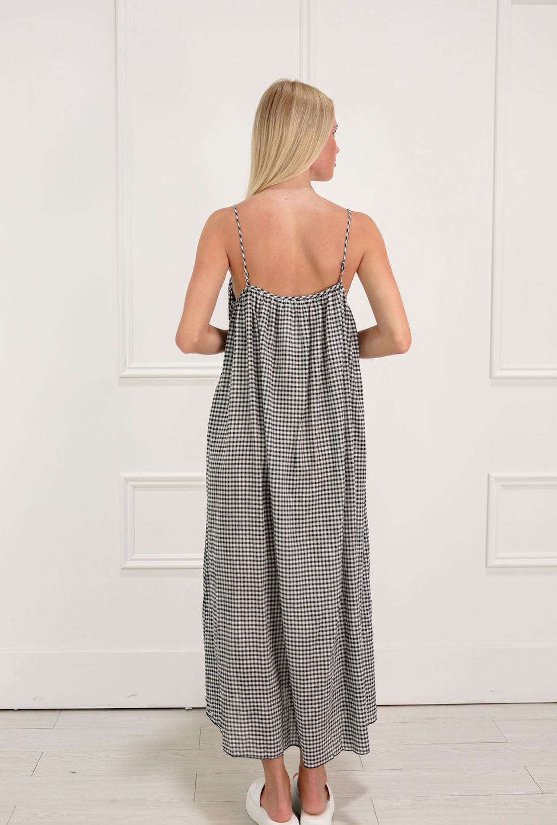 Dori Checker Maxi Dress