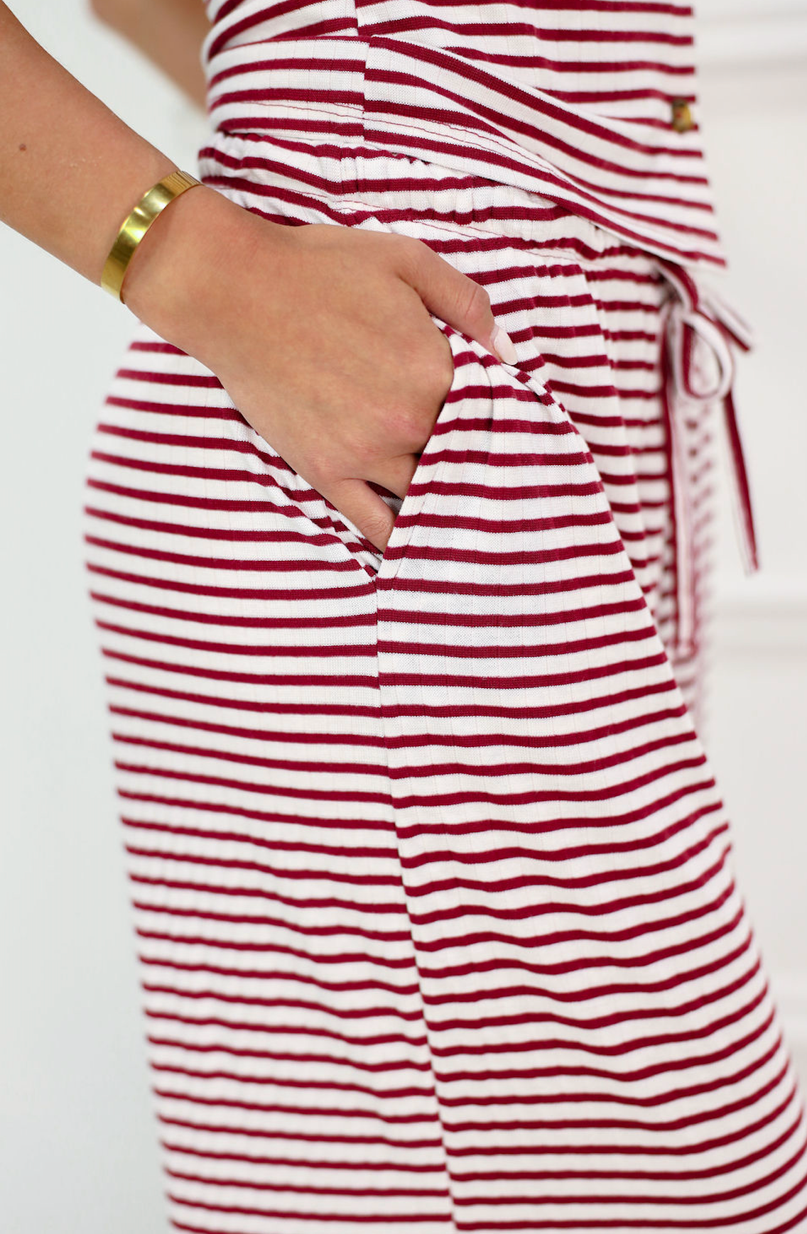 Striped Tank & Pants Set of 2 Red