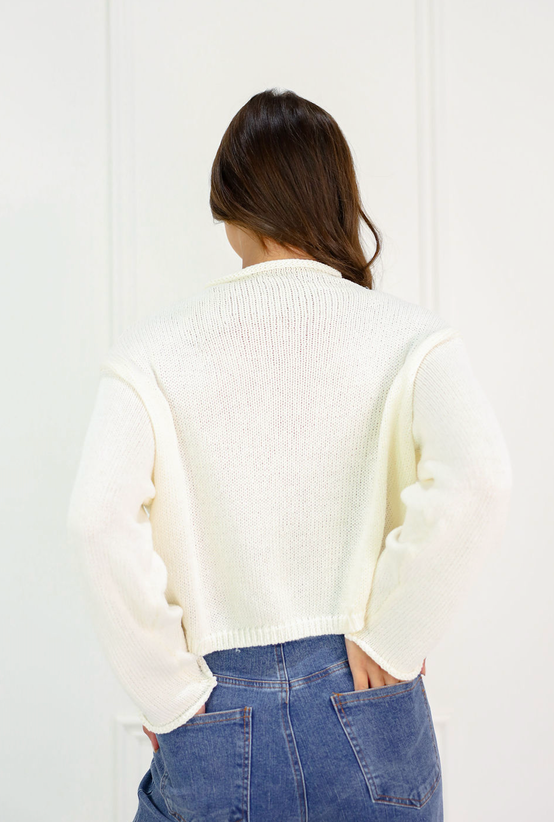 Breezy Knit Cardigan Ivory - Clothe Boutique