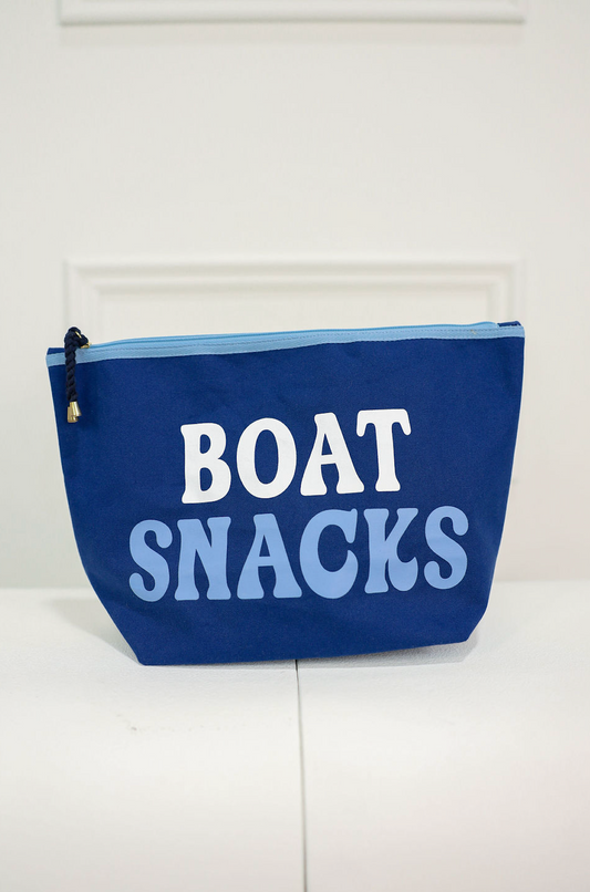 Boat Snacks Large Zip Pouch