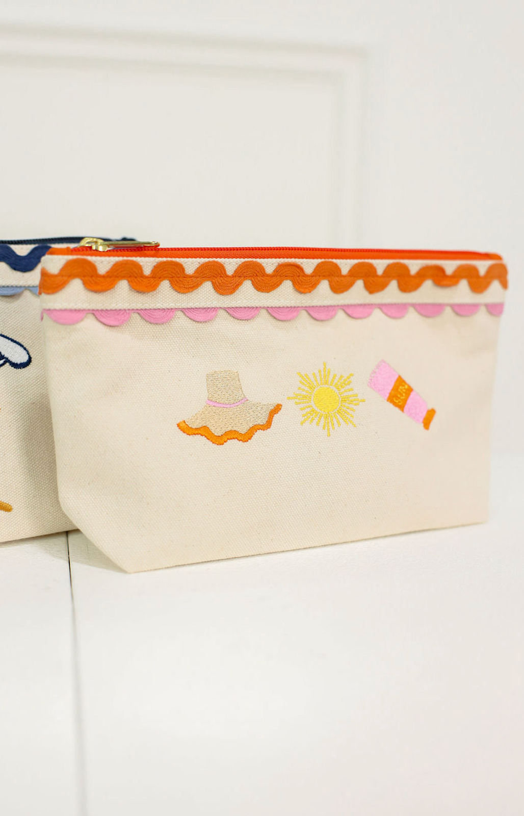 Poppy Zip Pouch Orange