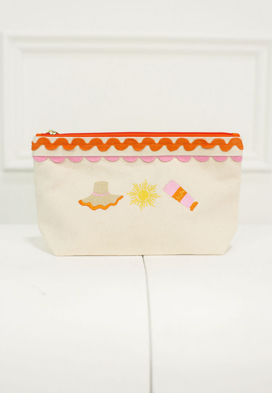 Poppy Zip Pouch Orange