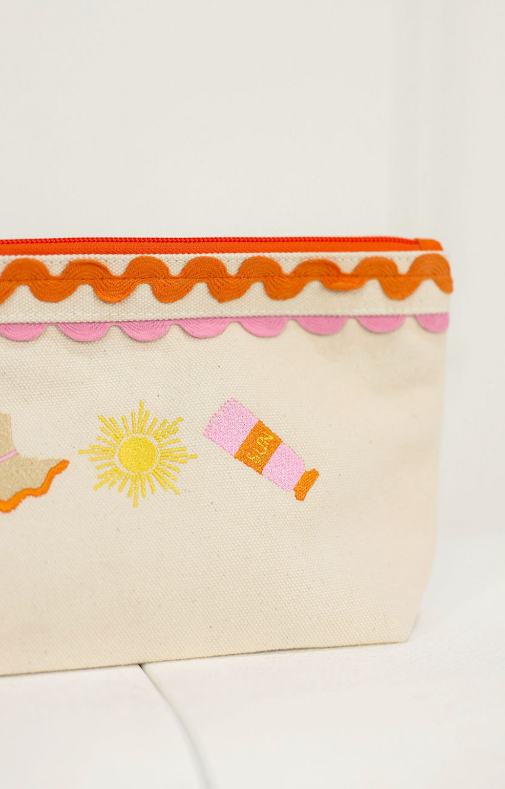 Poppy Zip Pouch Orange