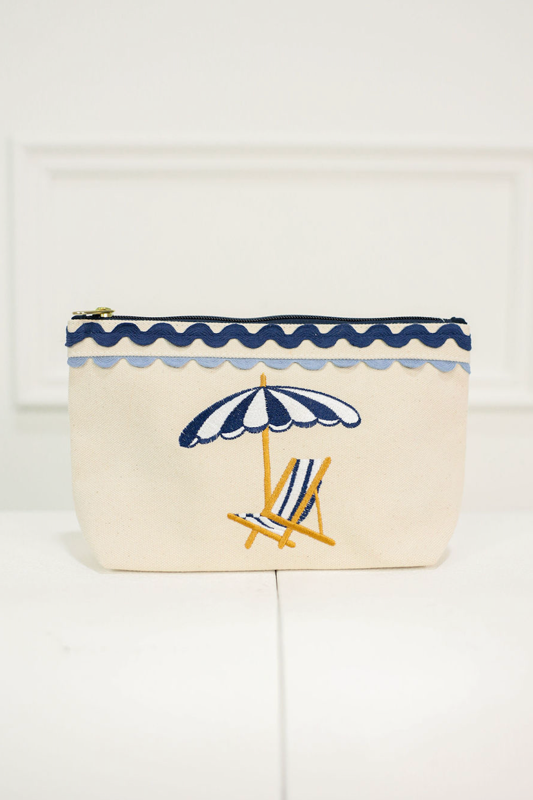 Poppy Zip Pouch Blue