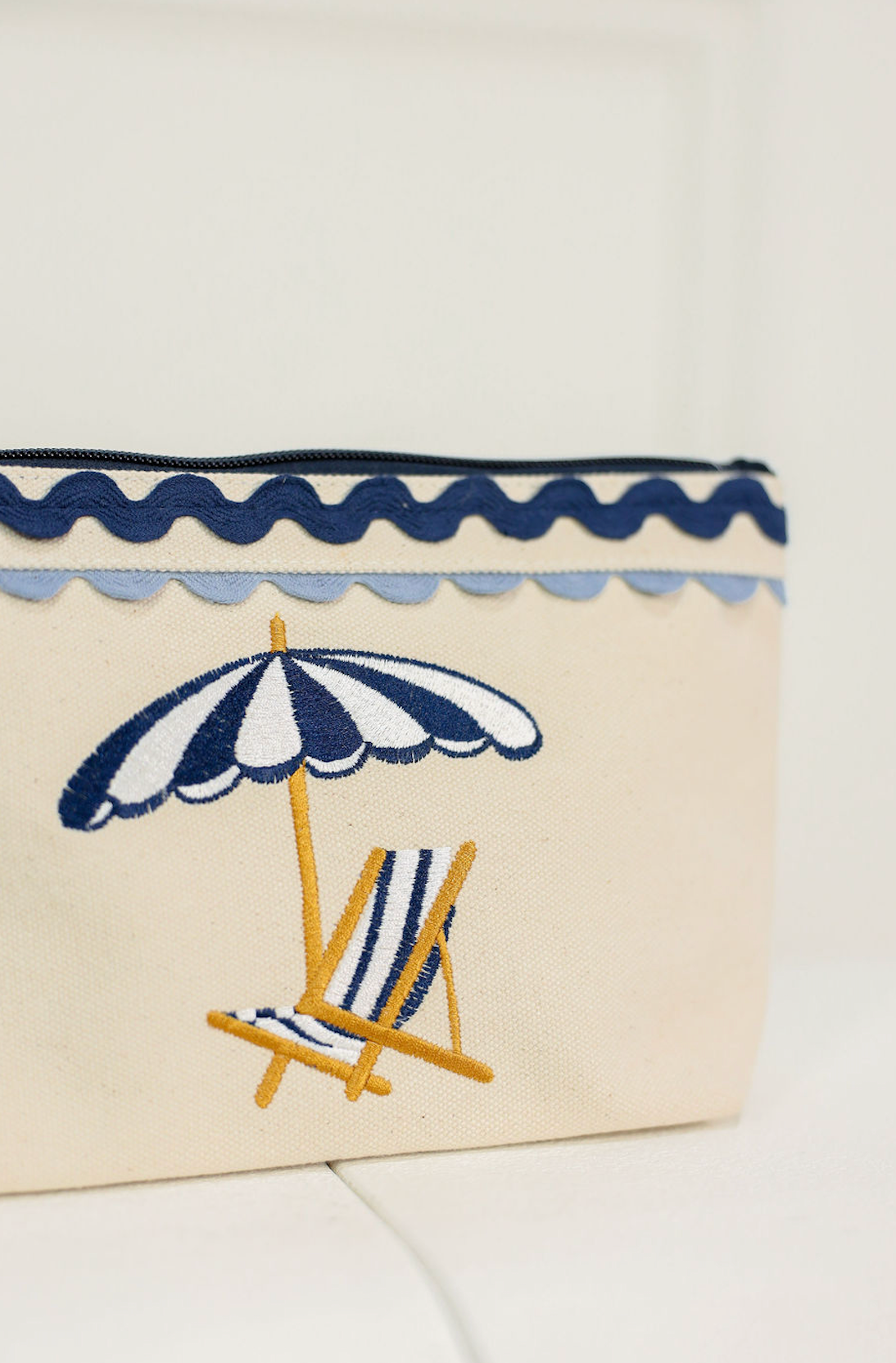 Poppy Zip Pouch Blue