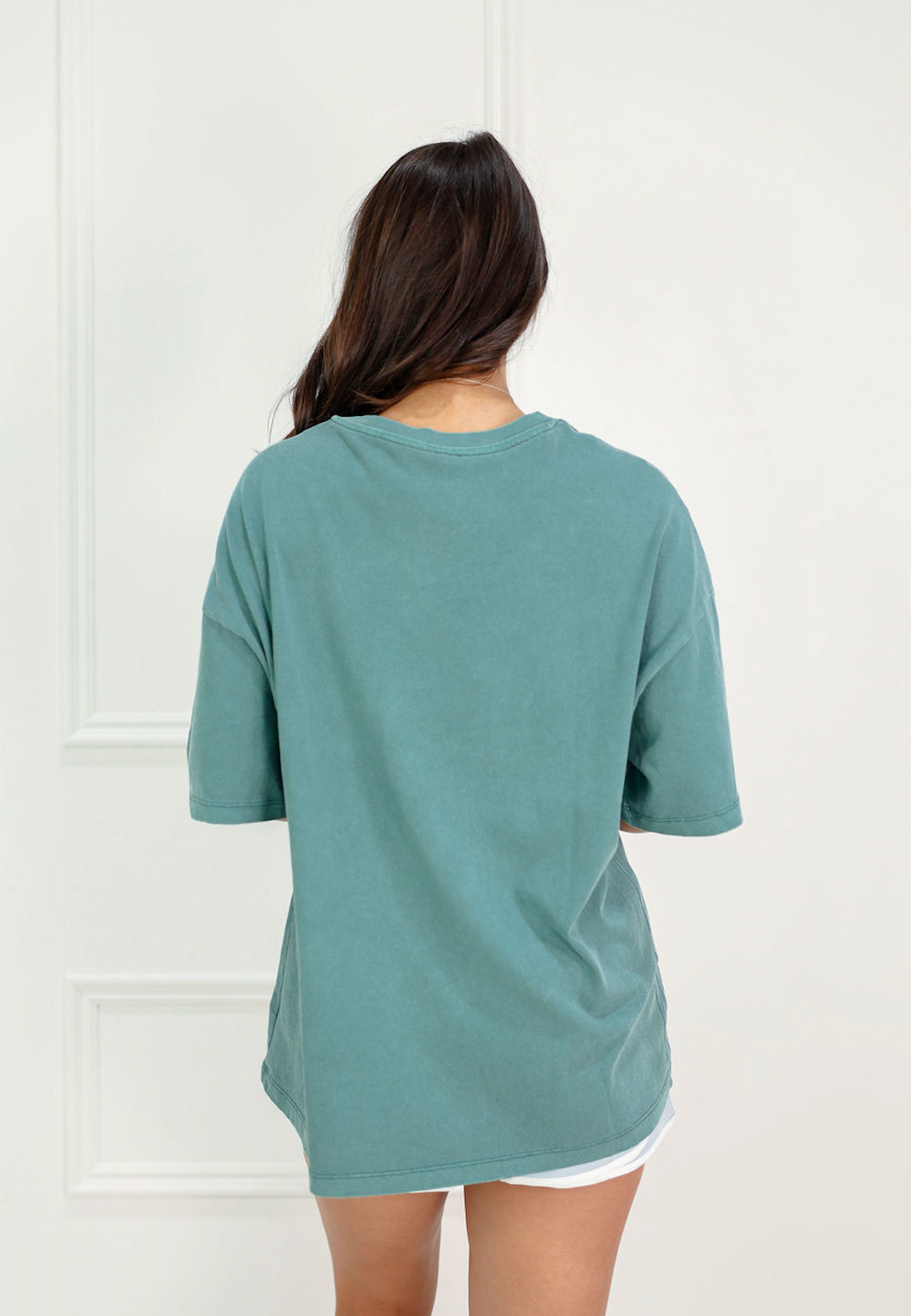 Varsity V-neck T-shirt Green
