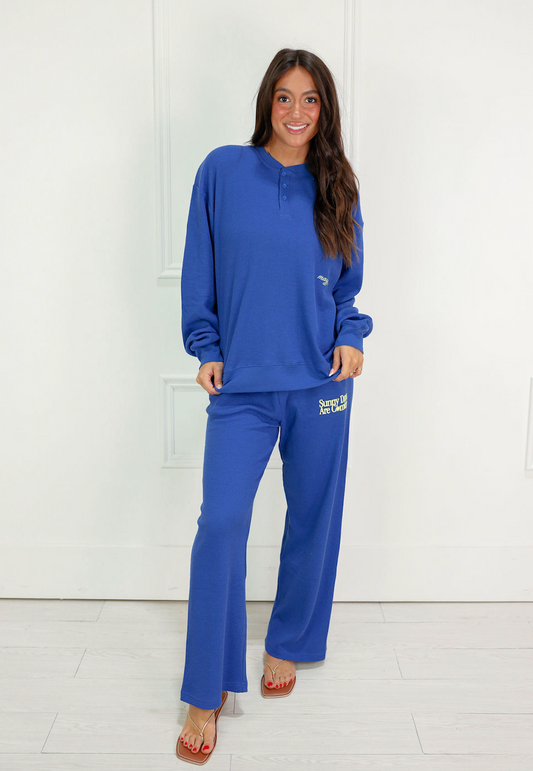 Sunny Days Waffle Sweatpants