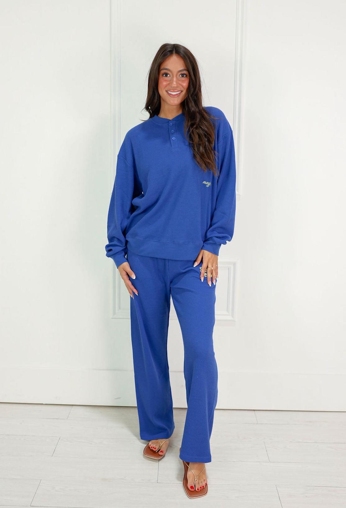 Sunny Days Waffle Crewneck