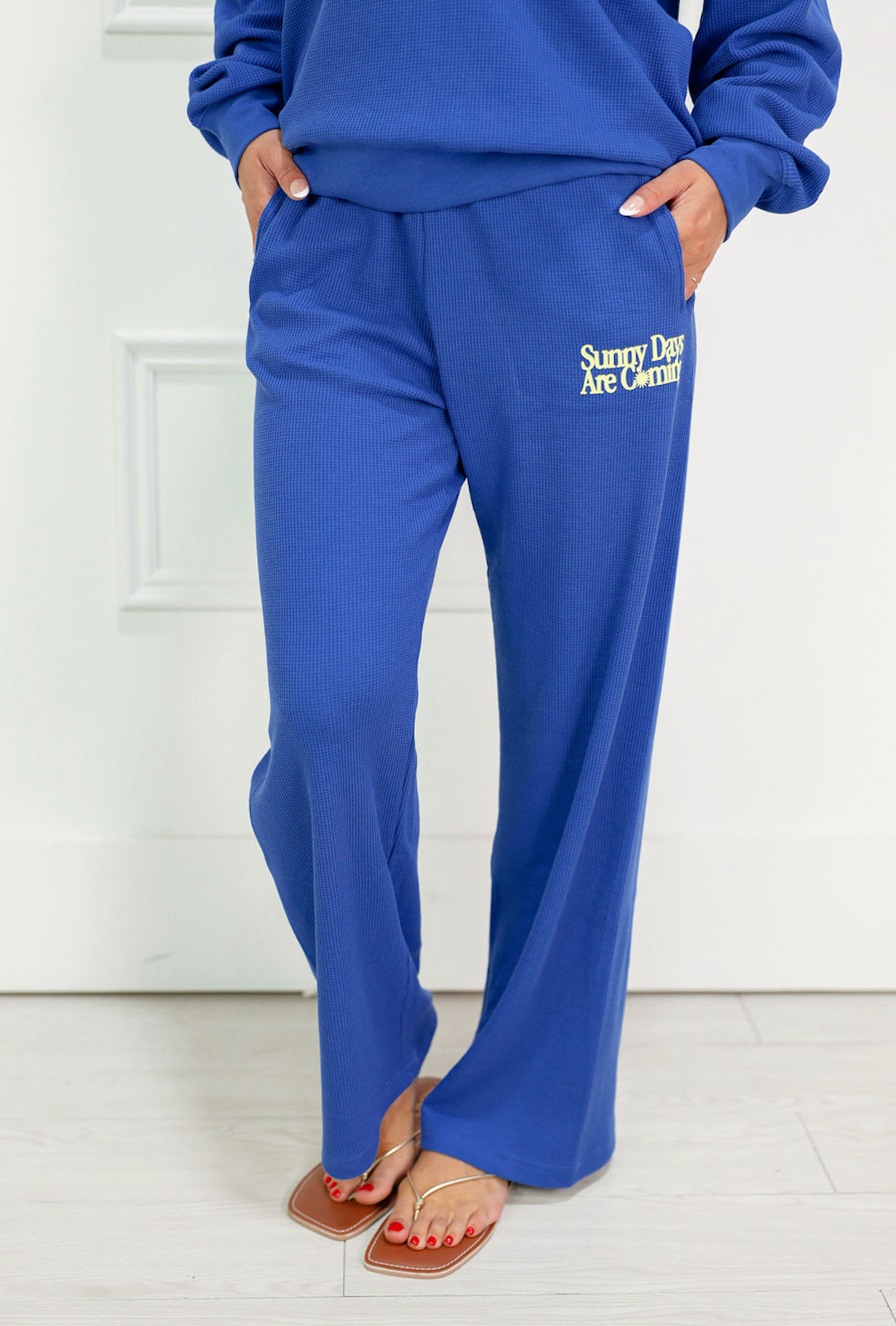 Sunny Days Waffle Sweatpants