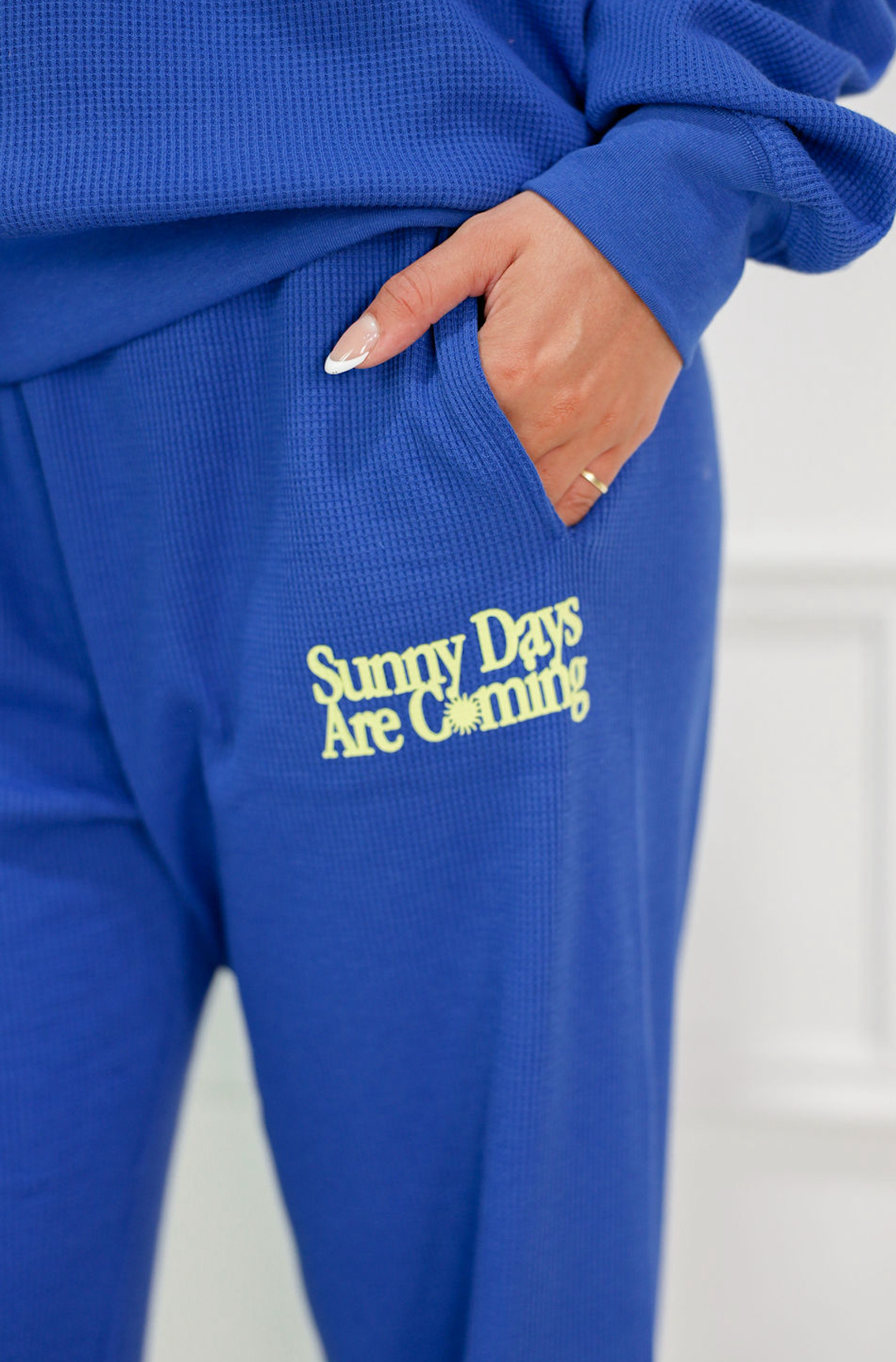 Sunny Days Waffle Sweatpants