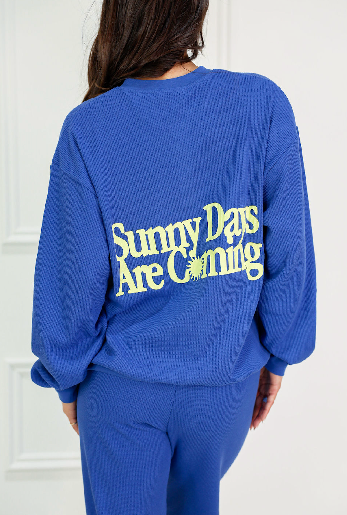 Sunny Days Waffle Crewneck