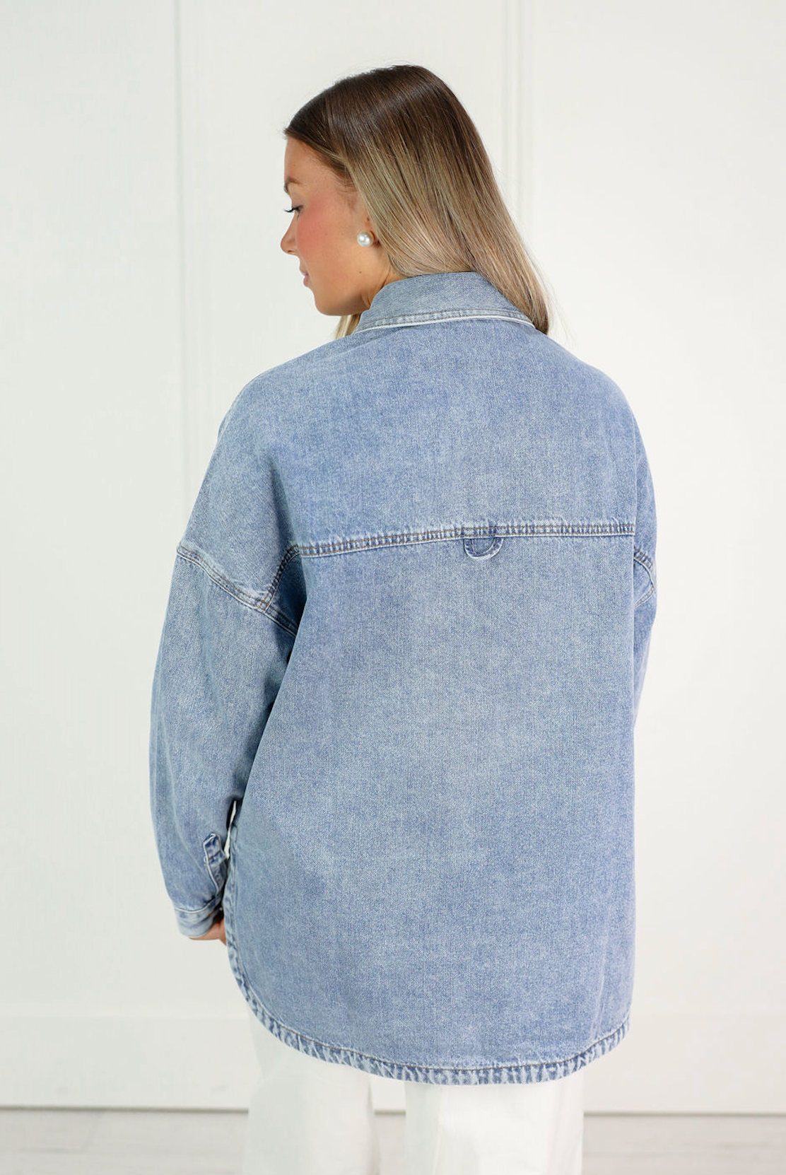 Denim 2 Pocket Oversized Shirt