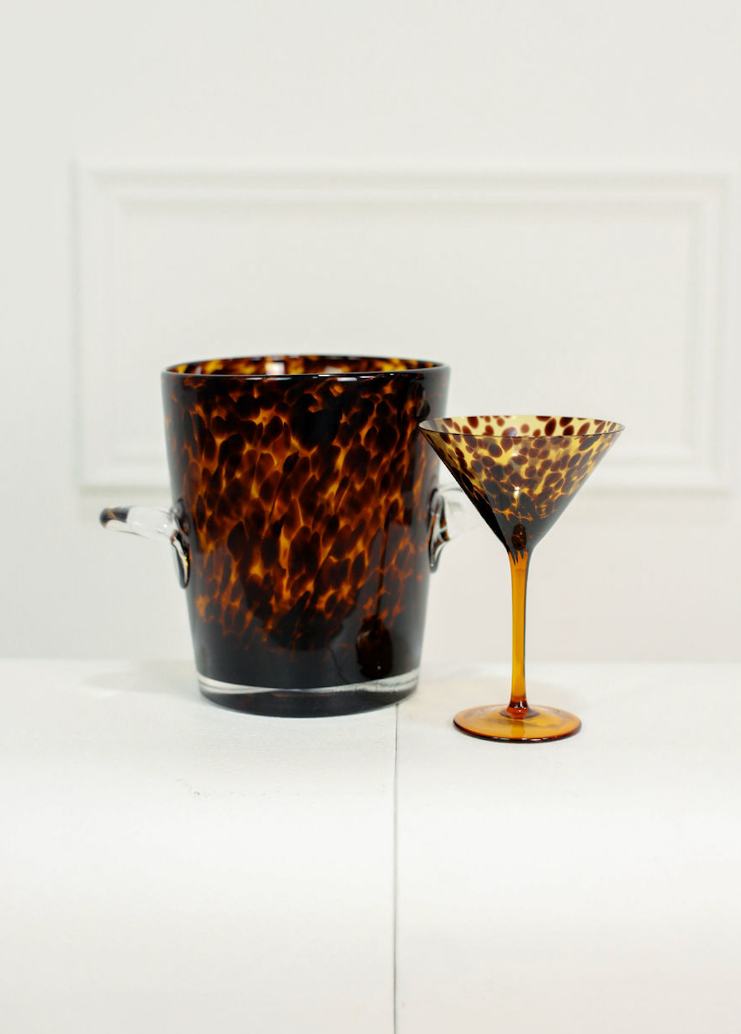 Tortoise Martini Glass