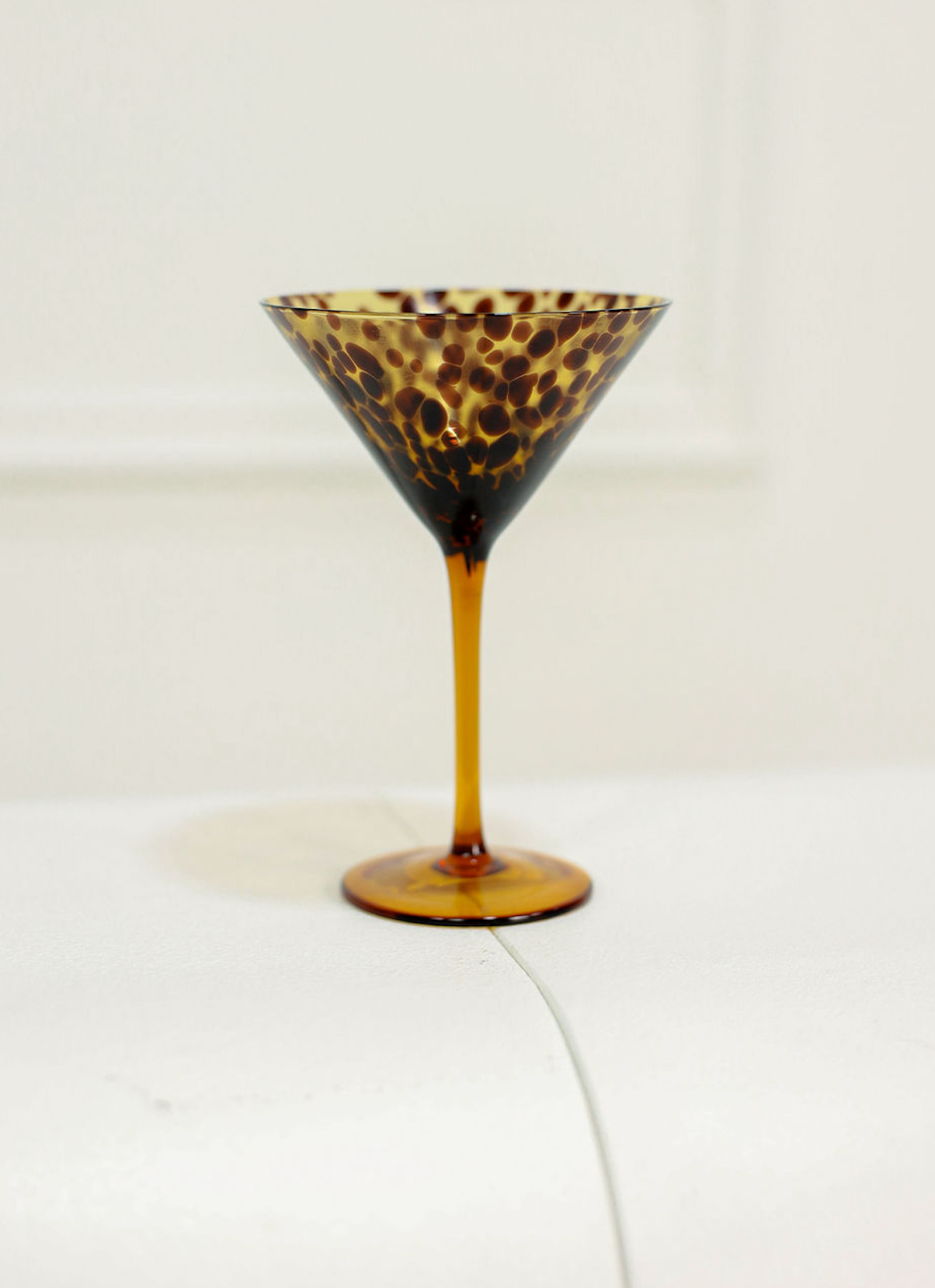 Tortoise Martini Glass
