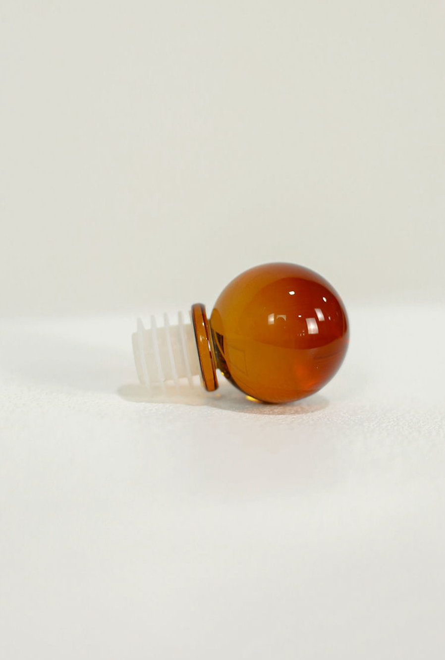 Moony Glass Bottle Stopper Amber