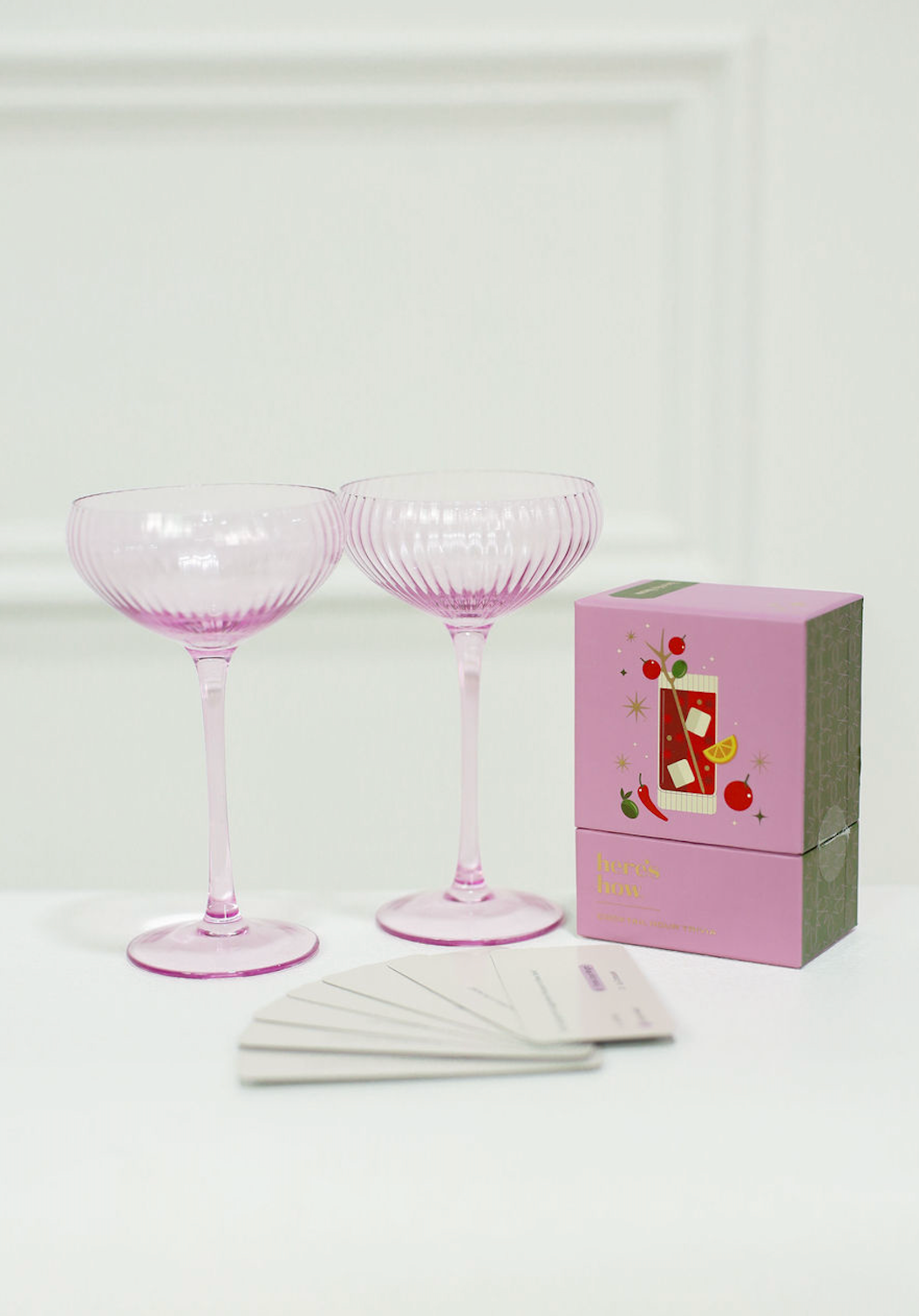 Lou Coupe Glasses Set Of 2 Lilac