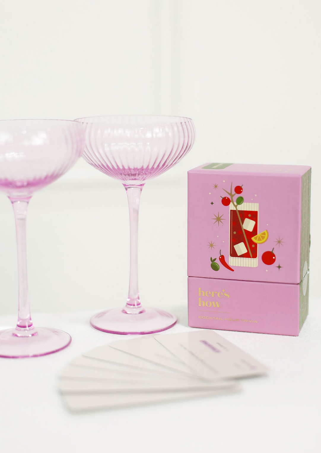 Lou Coupe Glasses Set Of 2 Lilac