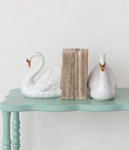 Swan Shaped Bookends