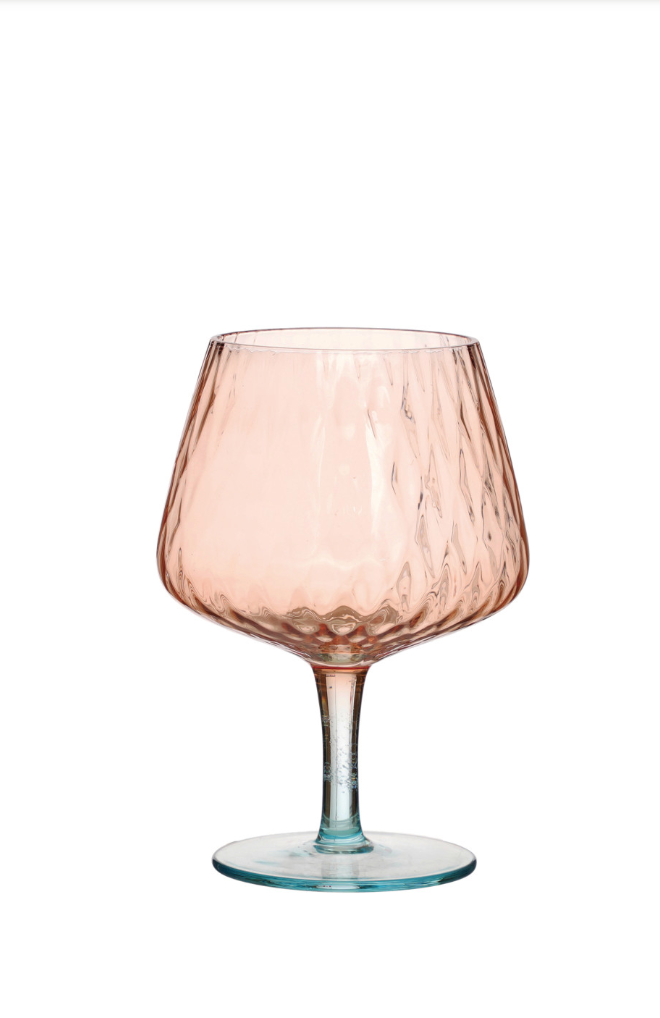 Blush/Blue Two Tone Wine Glass