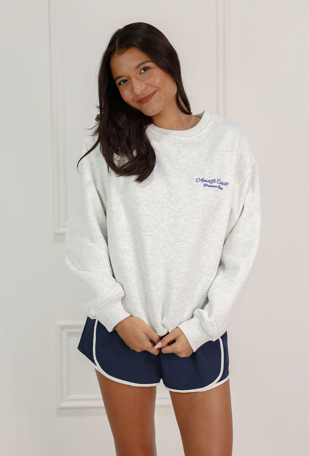 Amalfi Coast Graphic Sweatshirt Grey