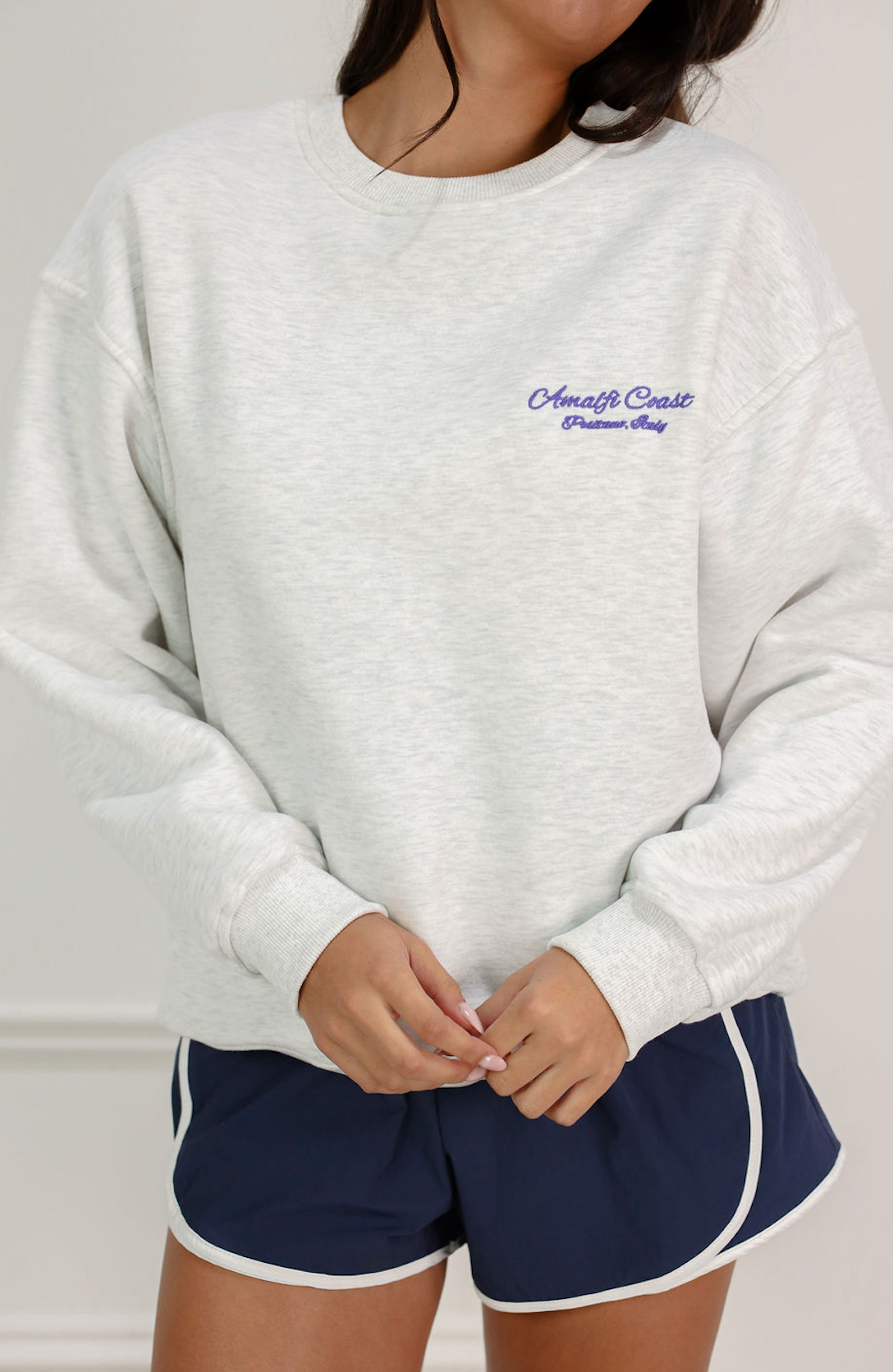 Amalfi Coast Graphic Sweatshirt Grey