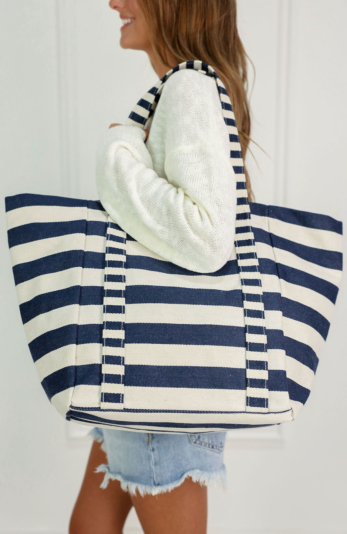 Sailor Navy Stripe Tote