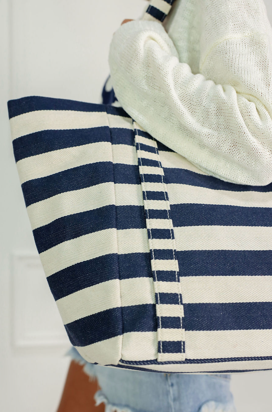 Sailor Navy Stripe Tote