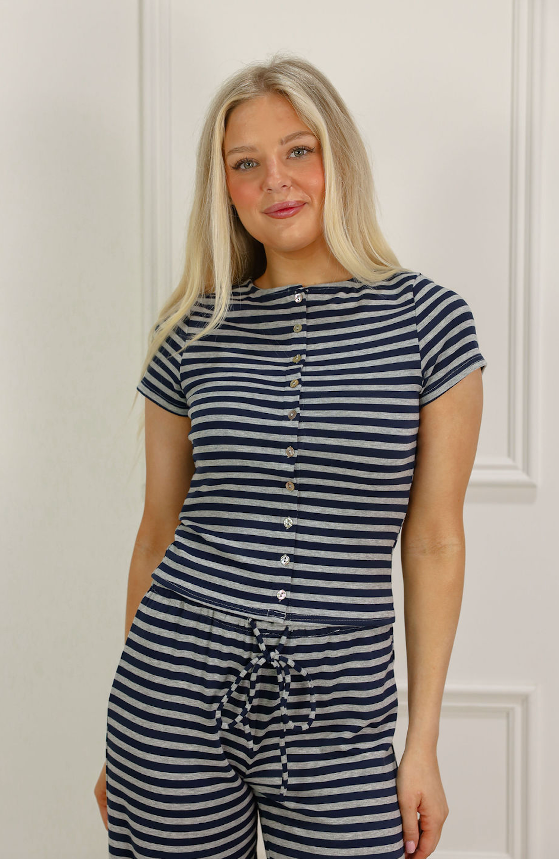 Ronnie Stripe Top & Pants Set of 2