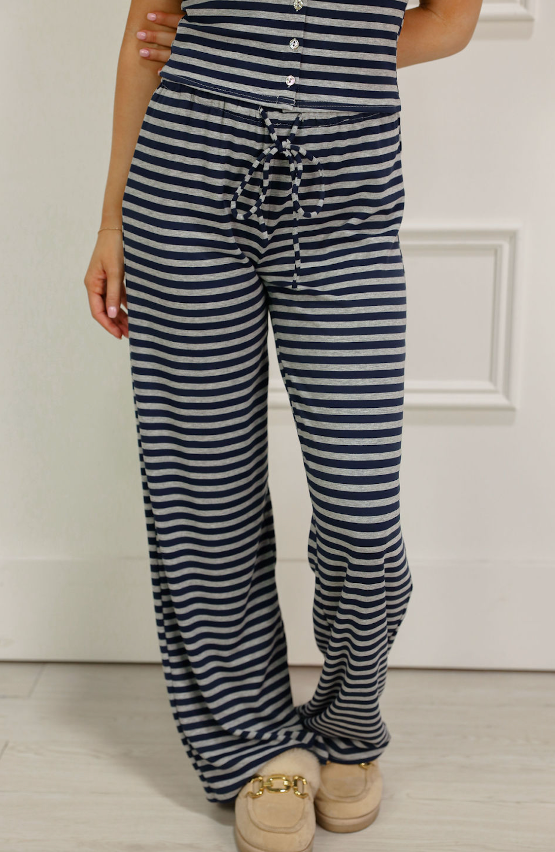 Ronnie Stripe Top & Pants Set of 2