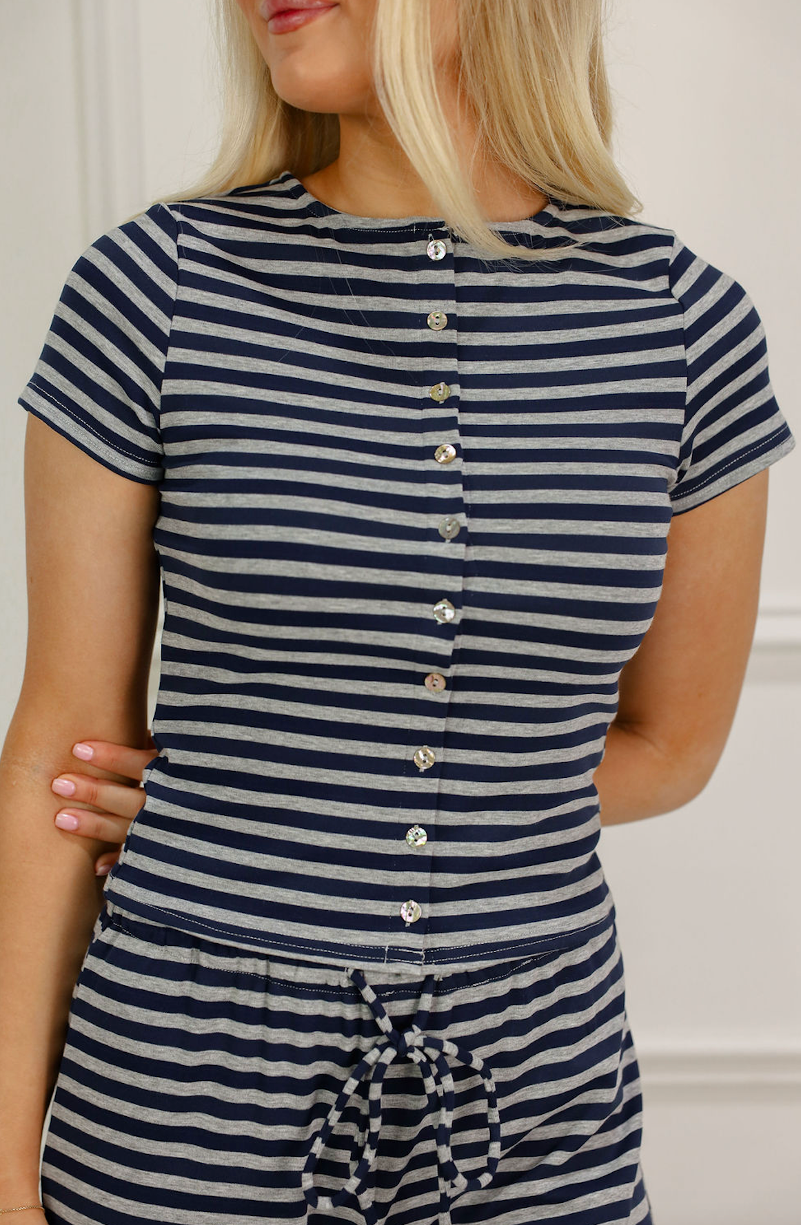 Ronnie Stripe Top & Pants Set of 2