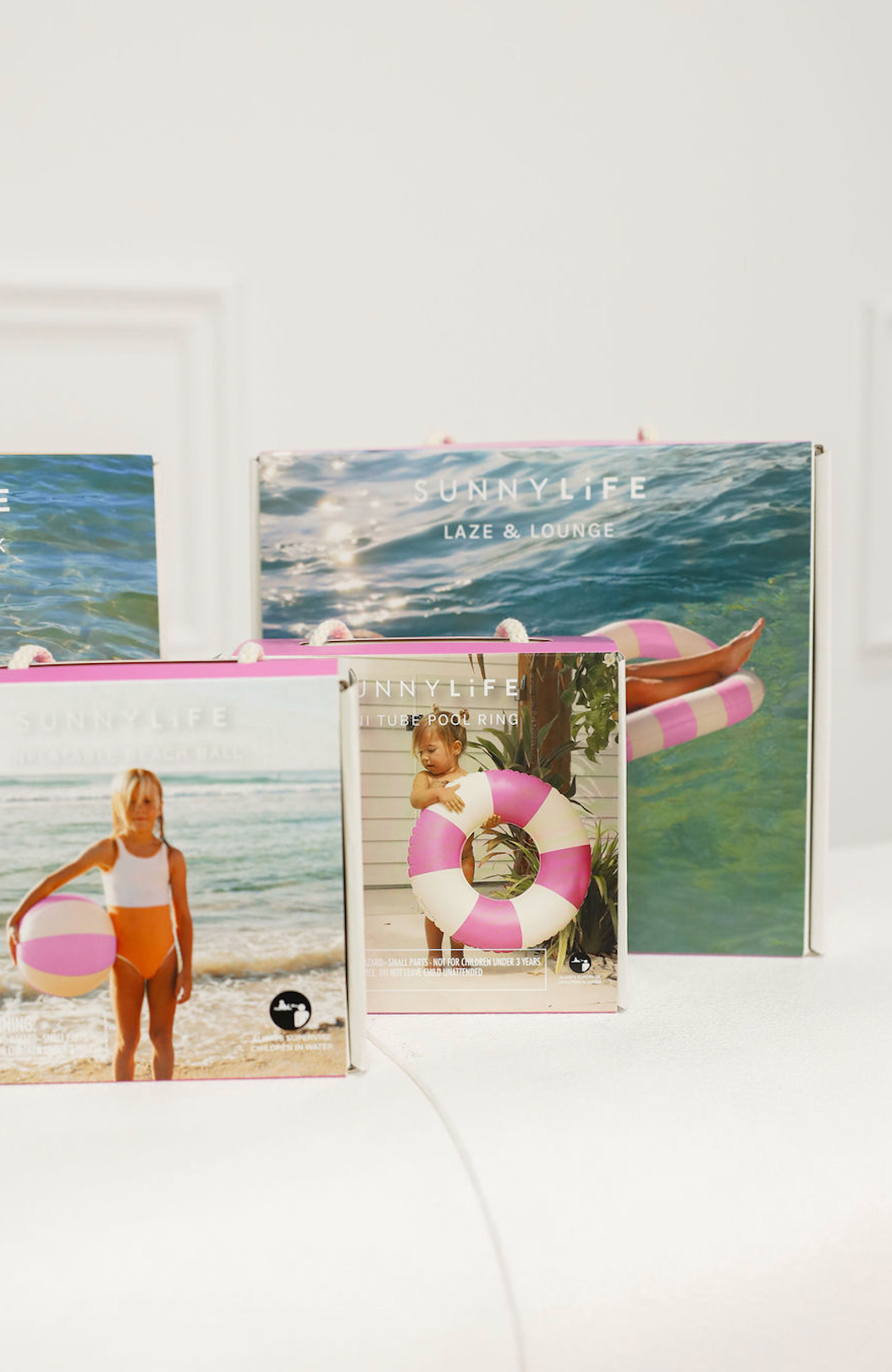 Mini Pool Ring Magenta Stripe