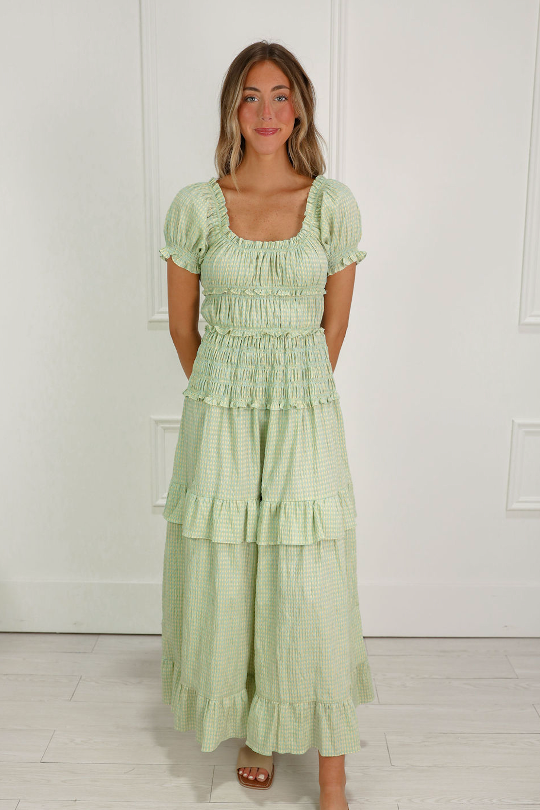Alice Gingham Maxi Dress